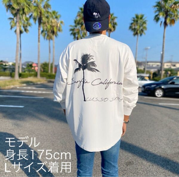 春夏コーデ LUSSO SURF パームツリーロンT スウェット Mサイズ RVCA 正規品