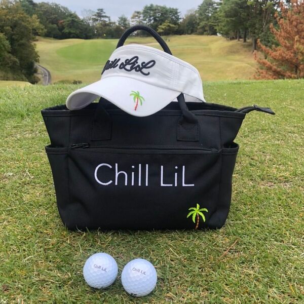 正規品 Chill LiL チルリル ゴルフ トートバッグ ブラック 送料込み パーリーゲイツ