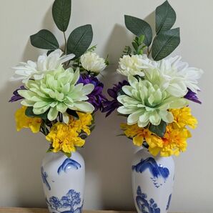 仏花造花1対