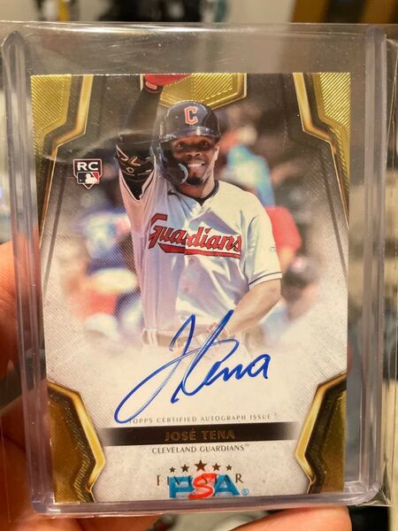 Jos Tena 直筆サインカード RC Topps Cleveland Guardians