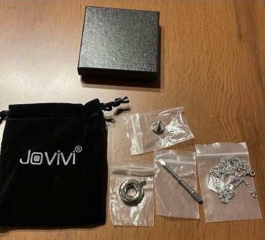 Jovivi 遺骨入れ ネックレス 工具付き 保管品 ペット 犬 猫