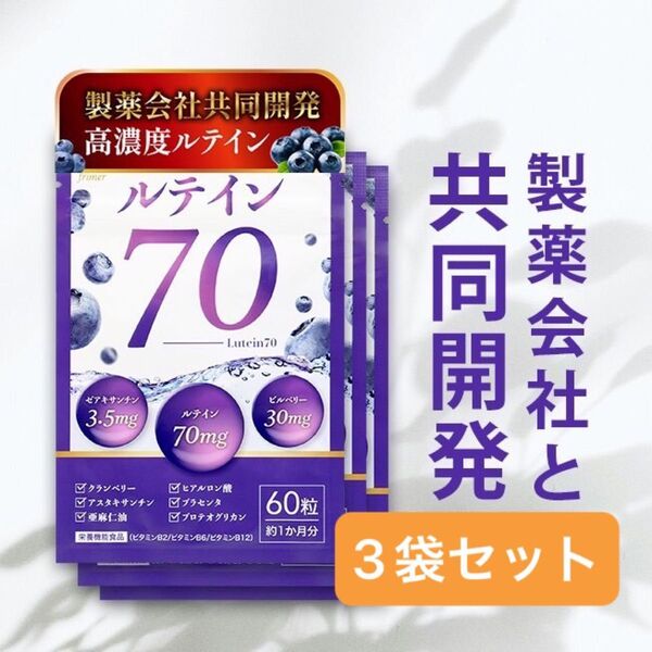 フィーミィ 高濃度ルテイン70 60粒 3袋セット