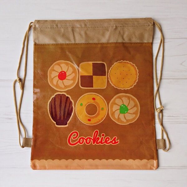 レトロおやつ2WAYバッグ Cookie/手提げ ナップザック 巾着 ナップサック トートバッグ