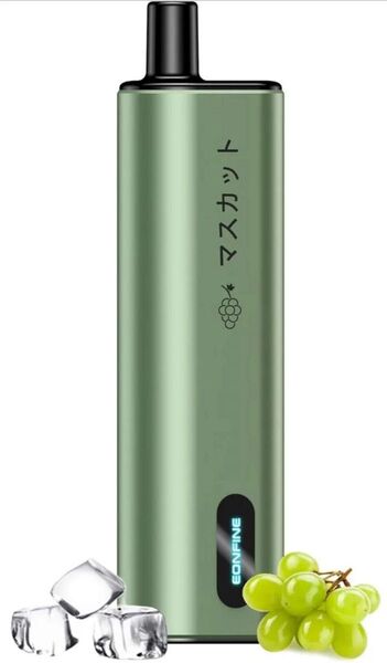Eonfine 電子タバコ 使い捨て ベイプ 8000回吸引可能 シーシャ vape タールニコチンゼロ マスカット
