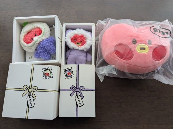 BT21 mimi minini TATA ぬいぐるみ 3点セット