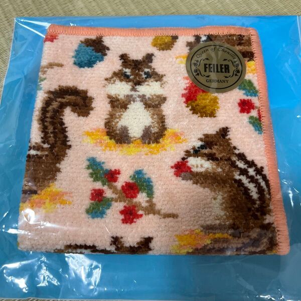 フェイラー ラブラリー シマシマリス ハンカチ FEILER