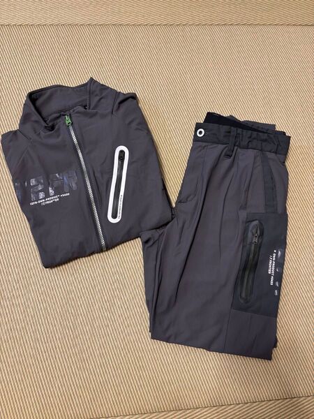 アイズフロンティア カーキ 作業着 上下 #3420 #3423