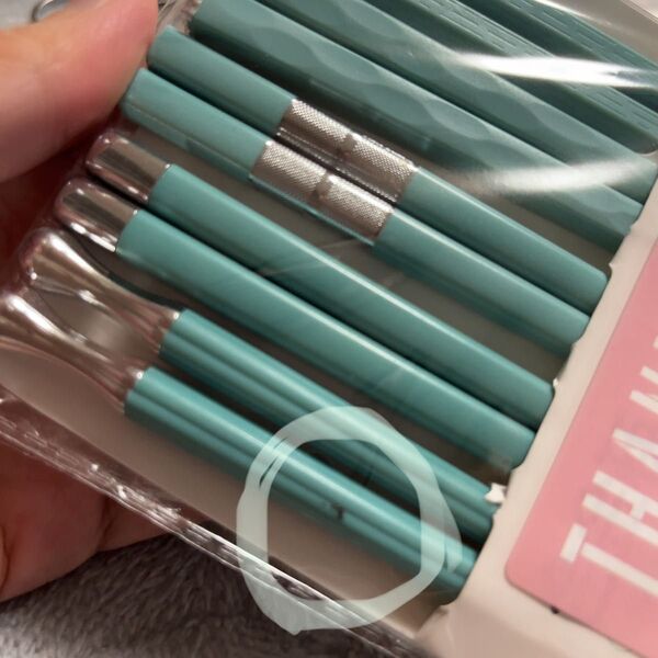 【アウトレット】新品5セット★抗菌ティファニーブルーの可愛いお箸。おはしE