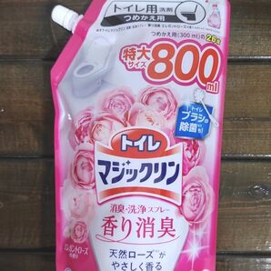花王 トイレマジックリン 消臭洗浄スプレー 香り消臭 エレガントローズの香り つめかえ用 800ml × 1個