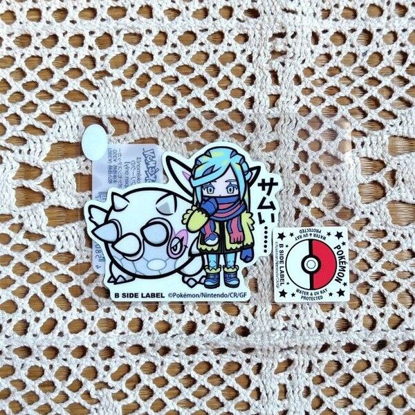 B-SIDE LABEL × ポケモン グルーシャ&ハルクジラ ステッカー