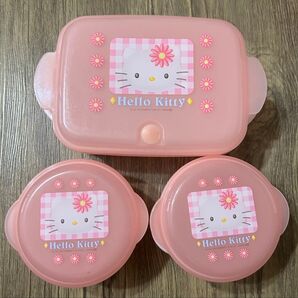 ハローキティ タッパー 3個セット ピンク