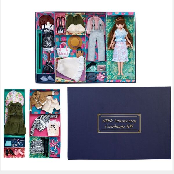 ■新品未使用■予約限定品【タカラトミー】100周年記念商品、リカちゃん、アニバーサリー