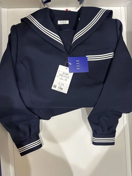最終在庫 セーラー服 ELLE ECOLE 170A KANKO *1点 新品 かぶりタイプ 未使用