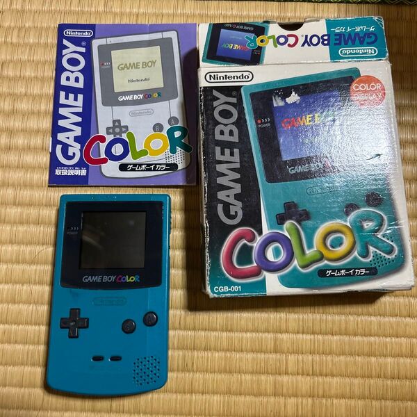 貴重元箱説明書付き ゲームボーイカラー 任天堂 ブルー