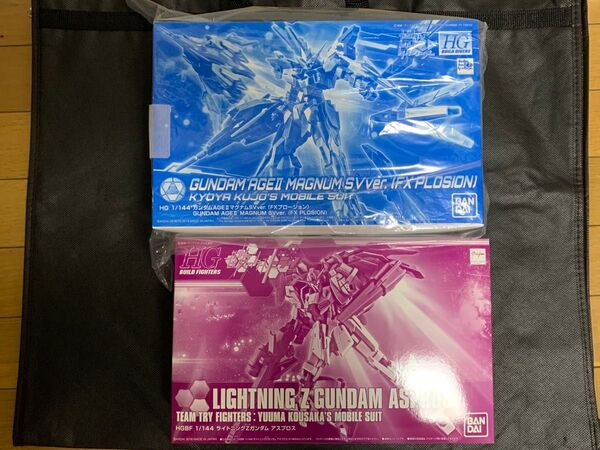 未組立 HGBF ガンダムAGEIIマグナムSVver.(FXプロージョン)ライトニングZガンダム アスプロス
