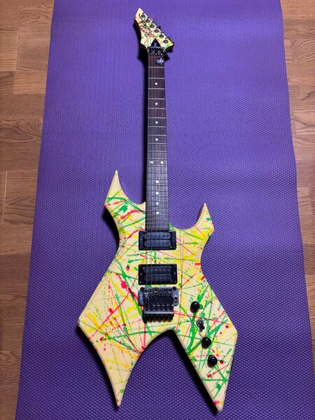 世界でこの一本のみ フルオーダーメイド エレキギターB.C rich WARLOCK 24F 傷やほつれあり 使用には問題無し