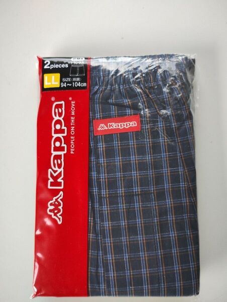 新品未使用 Kappa カッパトランクス 前開き 綿100%2枚入 1セット LLサイズ