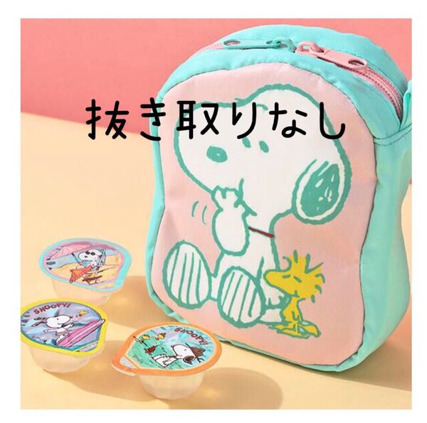 お菓子付き★KALDI カルディ スヌーピー ポケッタブル保冷ポーチ ランチバッグ 弁当袋 ゼリー入り 保冷バッグ★お値下げ不可