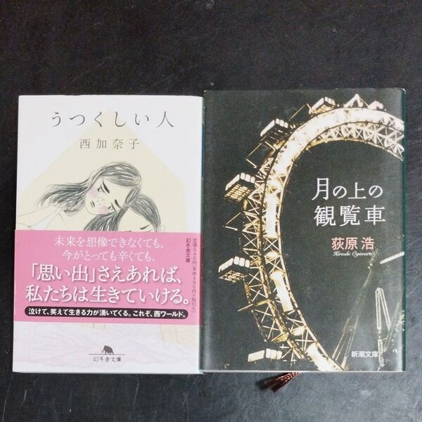 【2冊380円セット】(本の入れ替え可能) 月の上の観覧車 荻原浩/著 うつくしい人 西加奈子/〔著〕 2冊セット