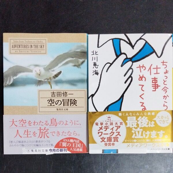 【2冊380円セット】(本の入れ替え可能) 空の冒険 吉田修一/著 ちょっと今から仕事やめてくる 北川恵海/〔著〕 2冊セット