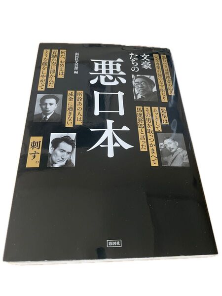 文豪たちの悪口本 彩図社 太宰治 中原中也 志賀直哉 夏目漱石 菊池寛 永井荷風 谷崎潤一郎 文学