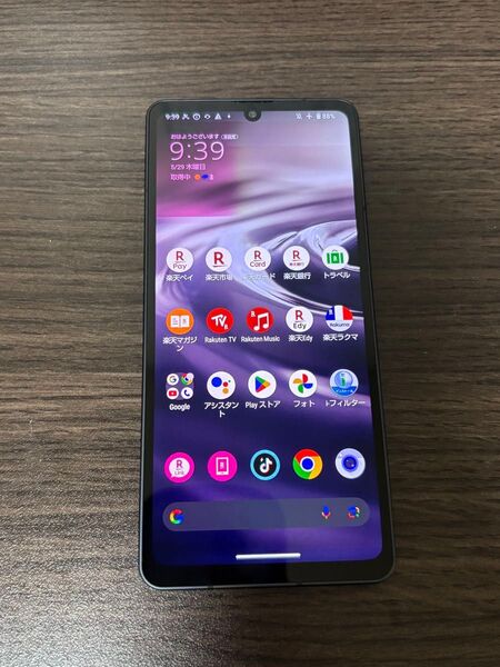AQUOS sense6 画面上部に焼き付きあり