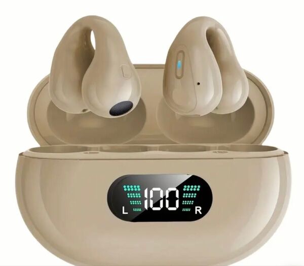 未使用動作確認のみ 2025年新作 ワイヤレス クリップオン スポーツ ヘッドセット TWS Bluetooth イヤホン