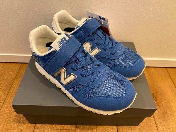 ニューバランス キッズ スニーカー ブルー 19センチ 19cm new balance