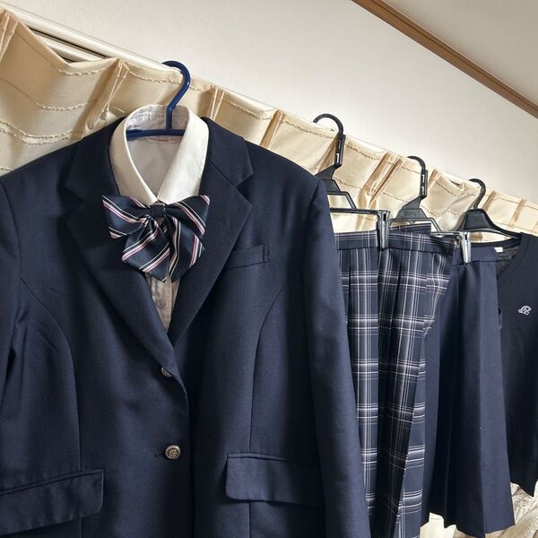 高校制服一式6点セット 女子 ネイビー