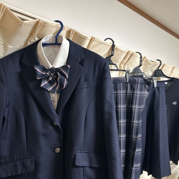 高校制服一式6点セット 女子 ネイビー お値下げ