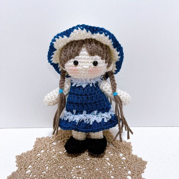 【ハンドメイド】あみぐるみ 女の子 着せ替え おしゃれ