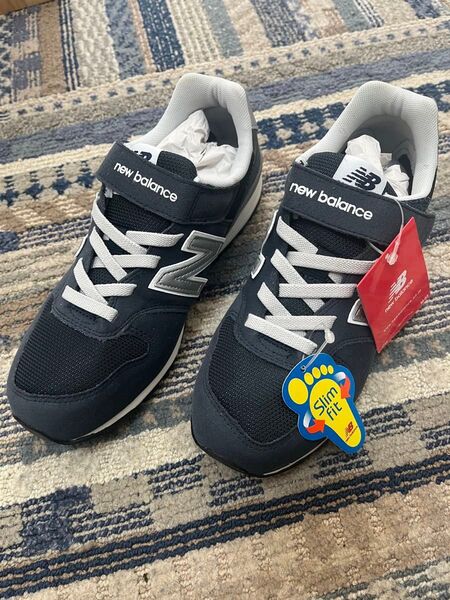 new balance キッズスニーカー 旧モデル KV996 ネイビー 23.5cm 未使用品