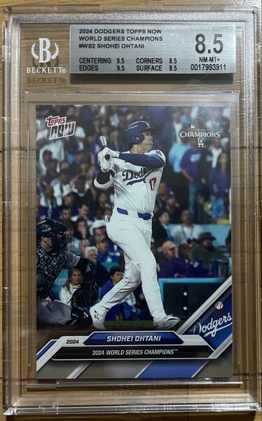 2024 Topps Now World Series Champions Shohei Ohtani 大谷翔平 BGS8.5