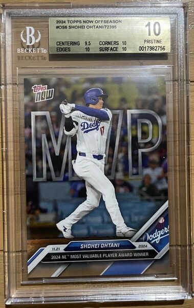 2024 Topps Now Shohei Ohtani (/72395) 大谷翔平 ナ・リーグ MVP BGS10 ドジャース