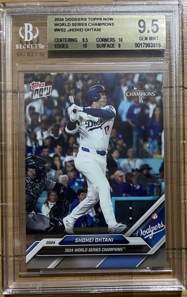2024 Topps Now World Series Champions Shohei Ohtani 大谷翔平 BGS9.5