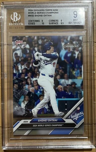 2024 Topps Now World Series Champions Shohei Ohtani 大谷翔平 BGS9