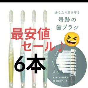 【正規品】奇跡の歯ブラシ バージョンアップ品 大人用歯ブラシ 衛生用品 仕上げ磨き 虫歯予防 6本 ugjuu