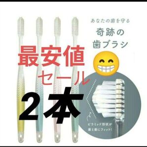 【正規品】奇跡の歯ブラシ バージョンアップ品 大人用歯ブラシ 衛生用品 仕上げ磨き 虫歯予防 2本 wu58t