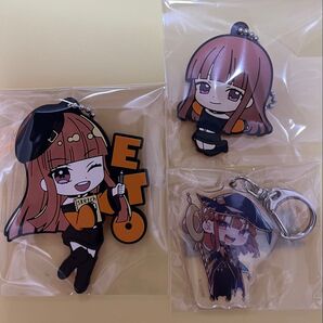 カラフルピーチ えとさん 魔法学園キーホルダー 一番くじキーホルダー ガチャラバーマスコットセット