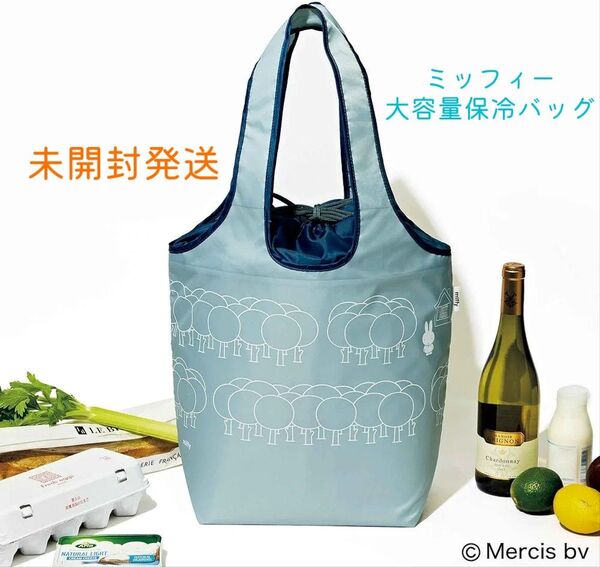 【未開封発送】大人のおしゃれ手帖 付録 ミッフィー ガバッと開く巾着が使いやすい! 大容量保冷バッグ