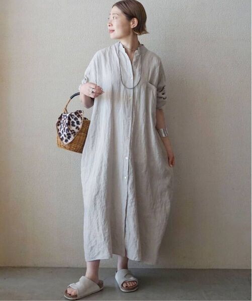 【新品タグ付き】ジャーナルスタンダードラックス ソフトリネンシャツワンピース