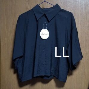 半袖 シアーシャツ クロップド丈 しまむら