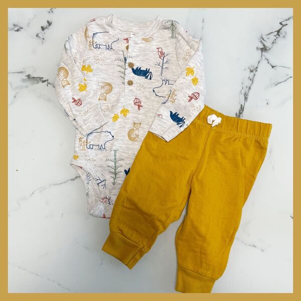 Carter's カーターズ 長袖 パンツ6M ロンパース 60 70 美品