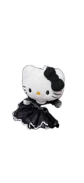 ハローキティ ぬいぐるみマスコット 黒ドレス