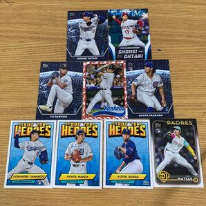 2024 topps japan edition 9枚セット 大谷翔平 ダルビッシュ有 山本由伸 前田健太 千賀滉大 松井秀喜