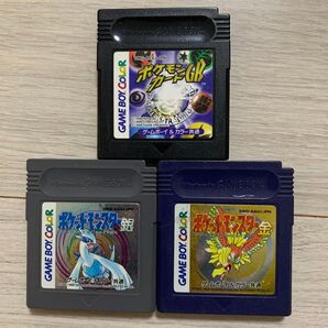 ゲームボーイカラー ソフト3本セット ポケモンカードGB ポケットモンスター 金銀