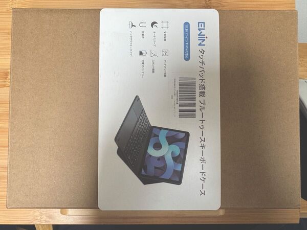 【動作確認のみ】EWiN iPad用キーボードケース 11インチ Bluetooth 5.1 Type-C給電 トラックパッド付き