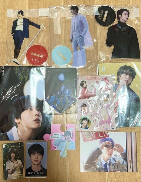 BTS 非公式 JIN ジン アクリルスタンド アクスタ シール ステッカー ガーランド フォト カード トレカ グッズ セット