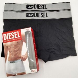 【Mサイズ】DIESEL(ディーゼル) ローライズボクサーパンツ シルバー 2枚セット 男性下着 E7193