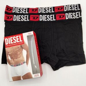 【Mサイズ】DIESEL(ディーゼル) ローライズボクサーパンツ ブラック 2枚セット メンズボクサー 男性下着 00ST3V